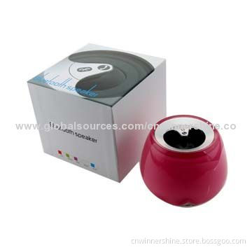 Bluetooth speaker with glass housing